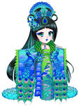 [Adoptable Open] Peacock Empress by RamboNyanKitty