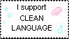 Clean Language Stamp by surfersquid