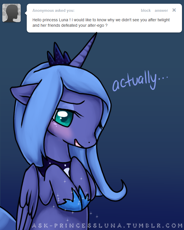 Ask Princess Luna on Tumblr