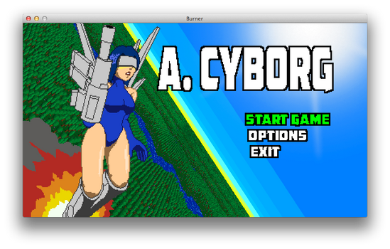 A. CYBORG Title Screen