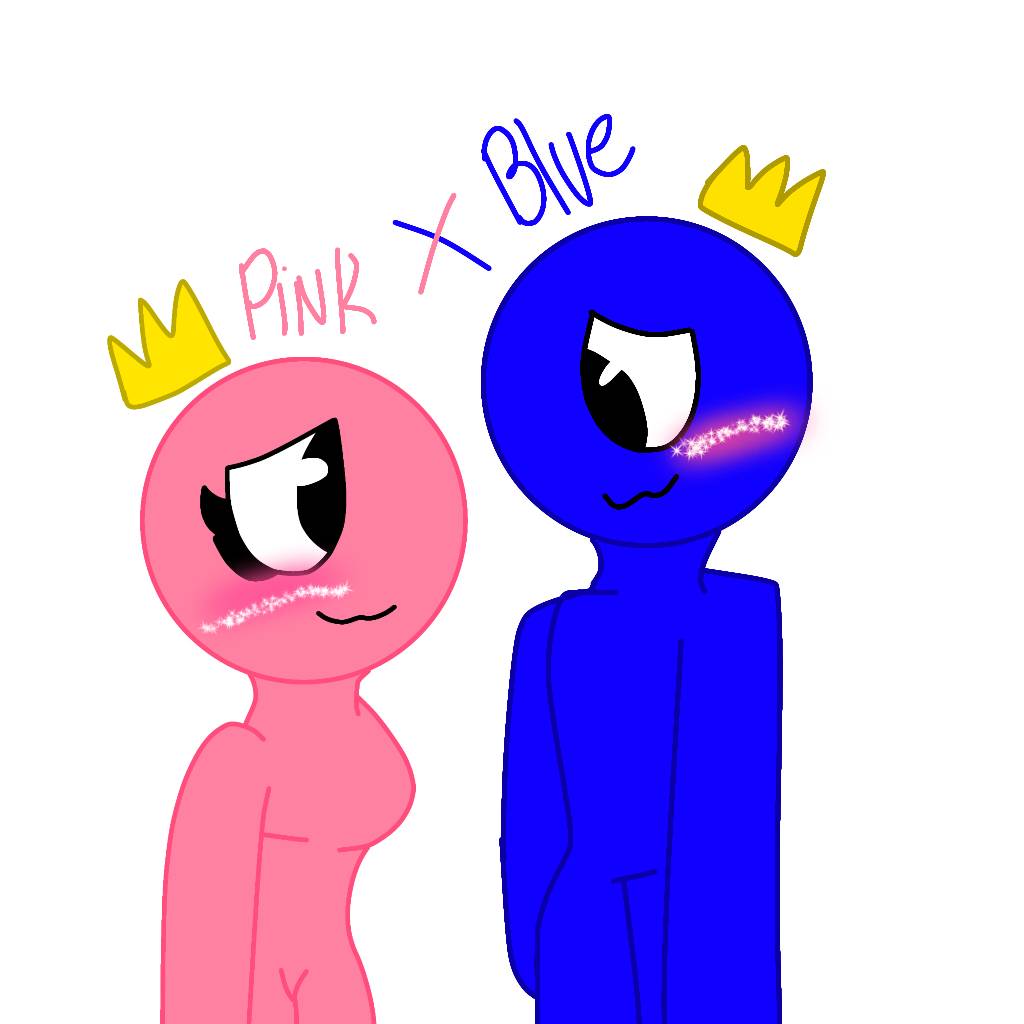 GoodBye'' BLUE LOVE PINK 🎤 FNF X RAINBOW FRIENDS Animation 
