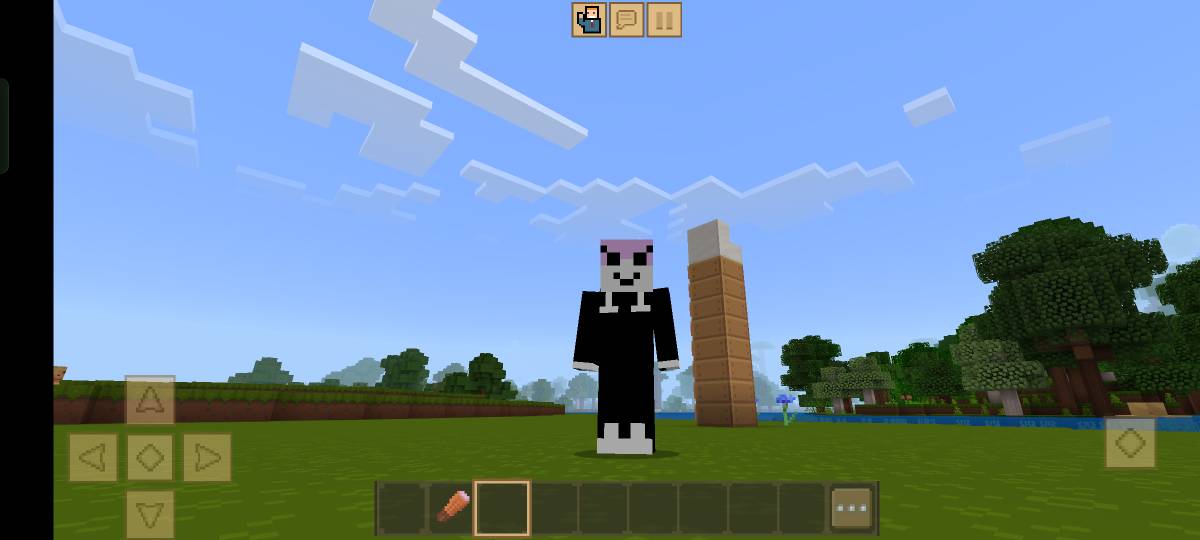 Screenshot of in-game skin editor