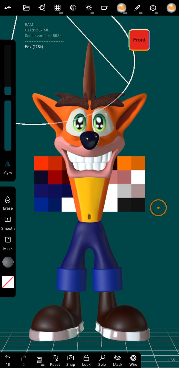 Crash Model W.I.P by WoahAldo on DeviantArt