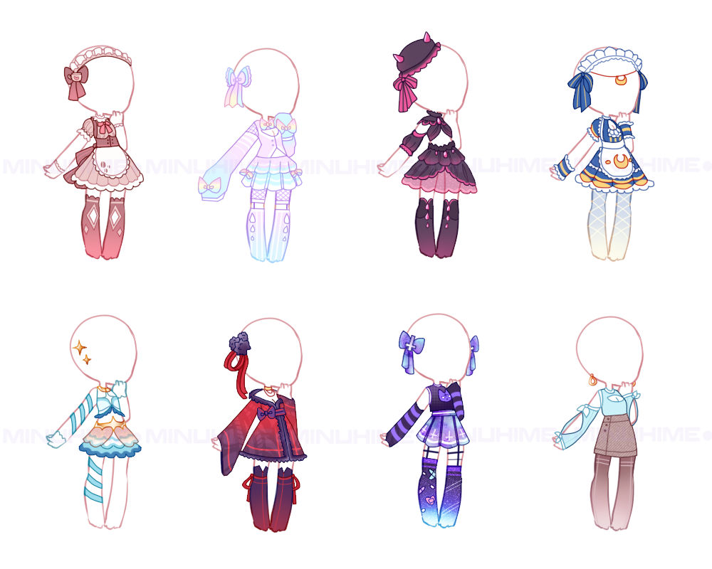 Outfits Set Price #51 [CLOSED] by MinuHime on DeviantArt