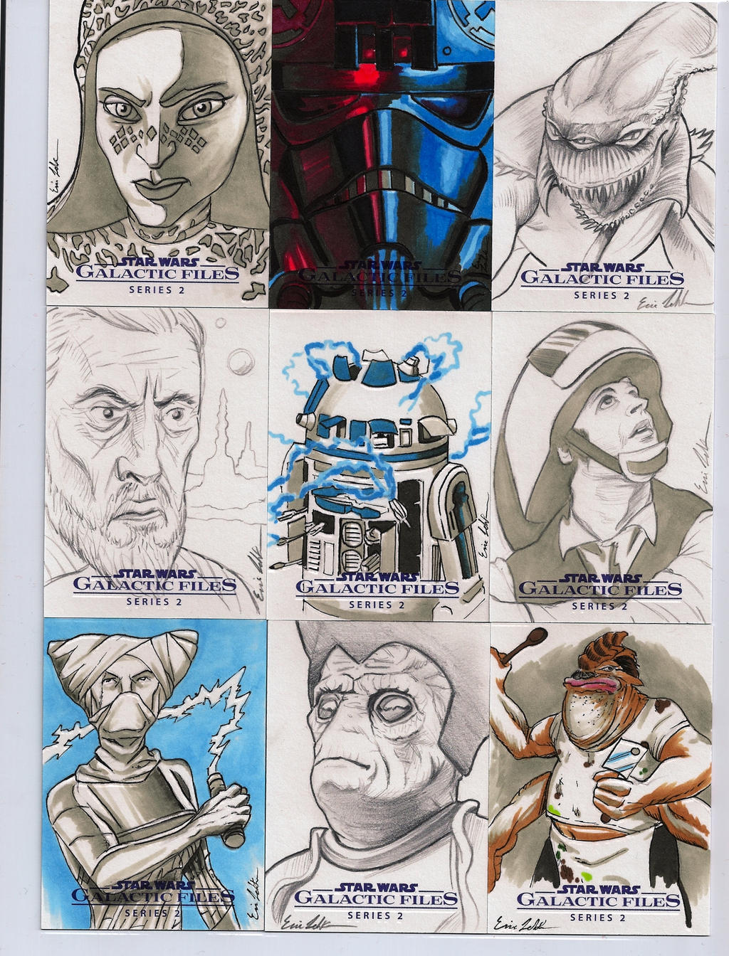 Star Wars Galactic Files series 2 sketch cards 8