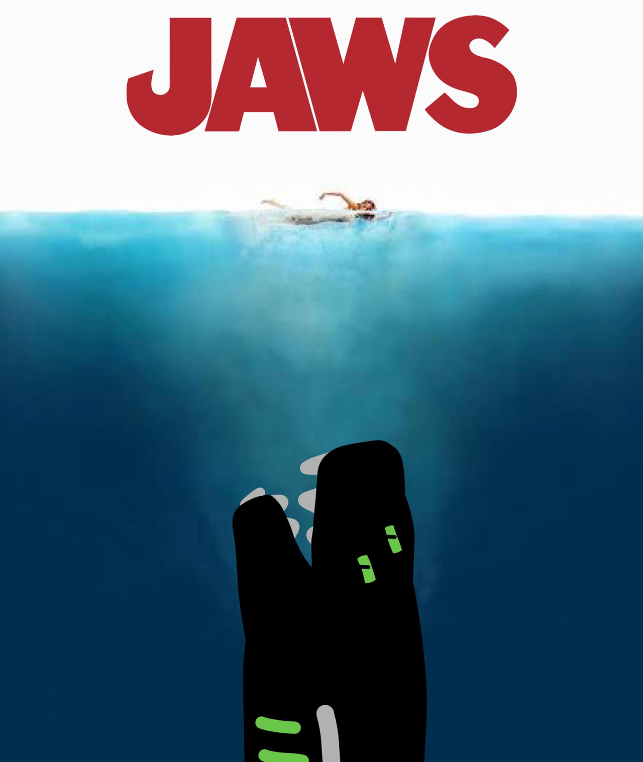 Jaws but with a green tip devil shark by darkdragon992 on DeviantArt