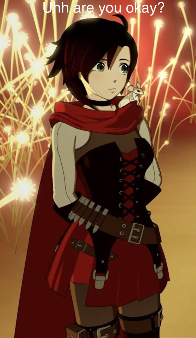 Ruby when I do something weird by darkdragon992 on DeviantArt