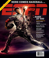 Aroldis Chapman @ ESPN The Magazine Cover art