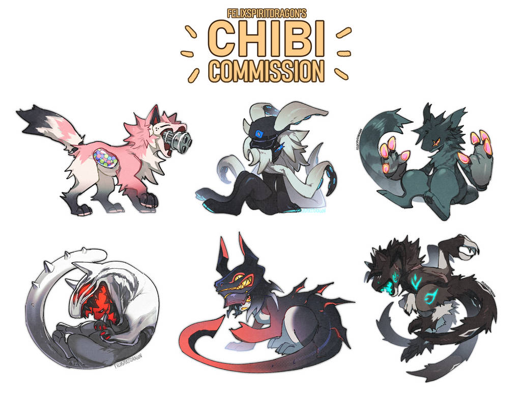 Chibi Commission (OPEN) by FelixSpiritDragon on DeviantArt