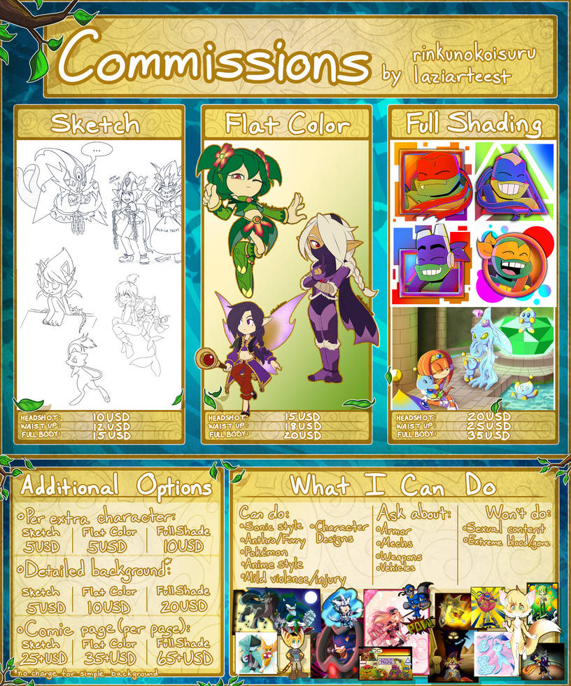 Commish Info Combo