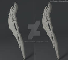 Fantasy Axe - Final Model! (Angle 2)