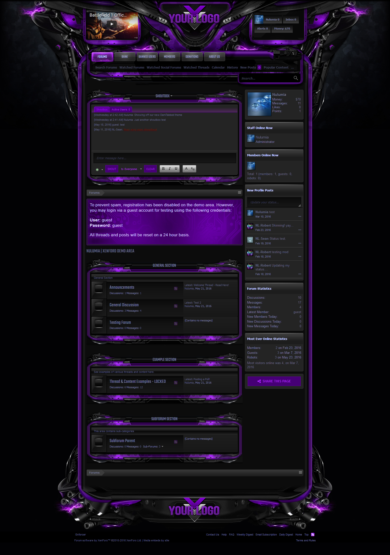 RolePlay Dark XenForo Theme