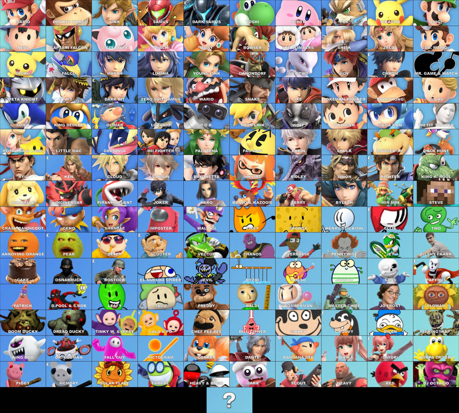 Ssbu Roster Deviantart My Crazy and weird SSBU Dream Roster by 2FromBFB on DeviantArt
