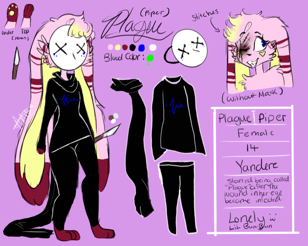 -Plague Ref 2017(Second main fursona)-