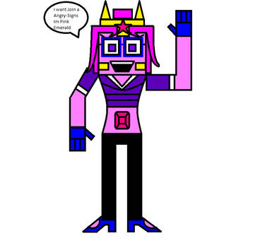 (Female) Pink Emerald Want Join a Angry-Signs