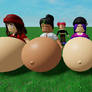 Poke Girls Belly Expansion