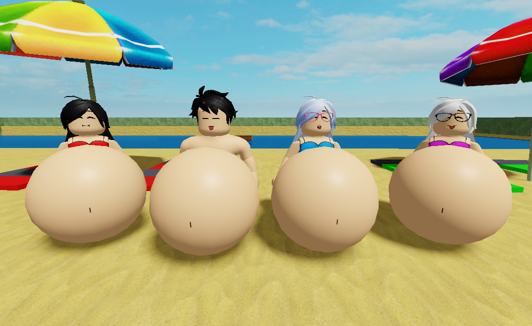 Veronica and Noir and Mothers Beach Stuffed