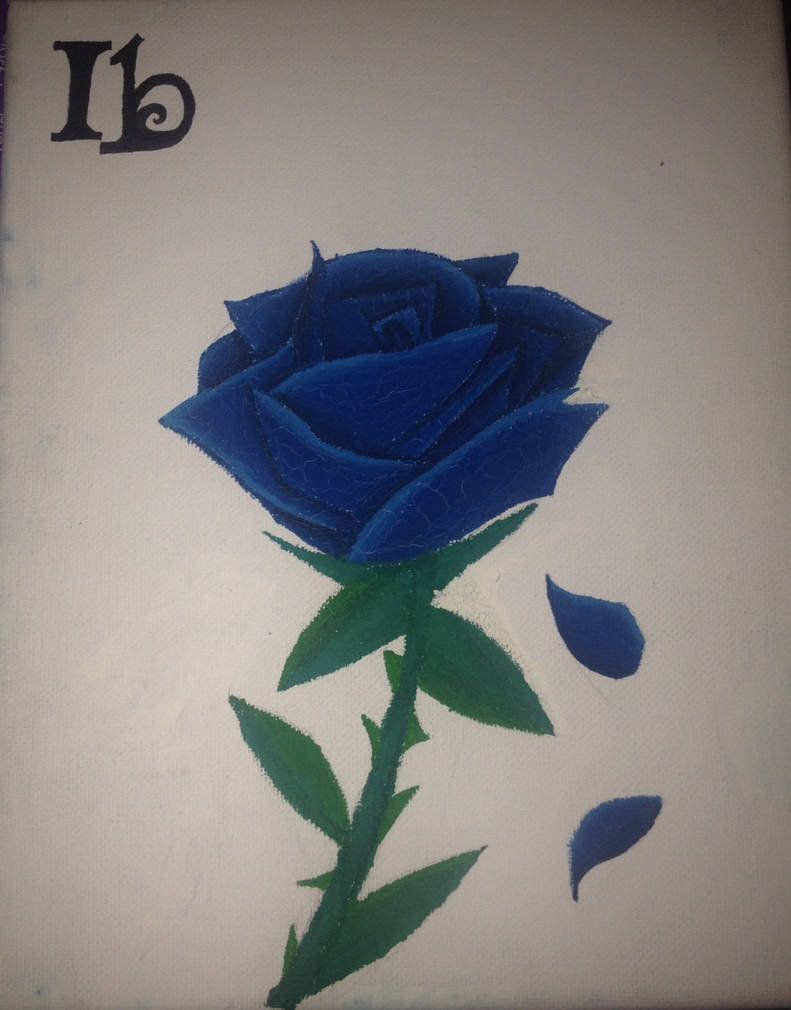 Blue Rose Portrait Ib by KuroxXxShiro on DeviantArt