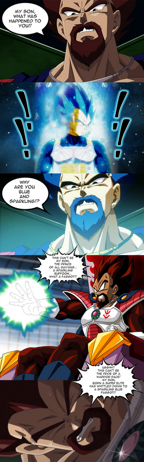 King Vegeta meets his son reaction