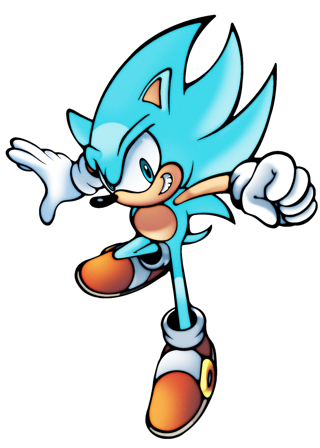 Super Sonic Blue, Super Sonic with blue aura illustration transparent  background PNG clipart