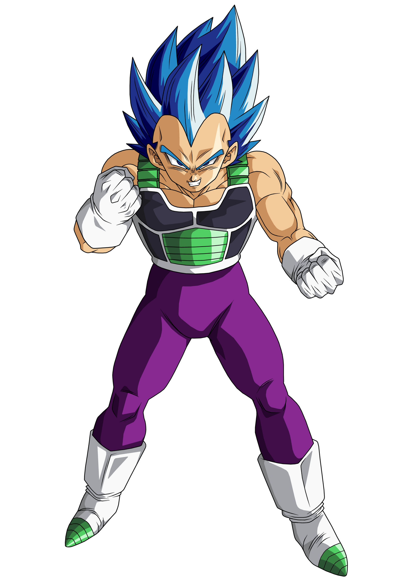 Ssb Evolved SSB Evolution Vegeta with Broly Colors by obsolete00 on DeviantArt