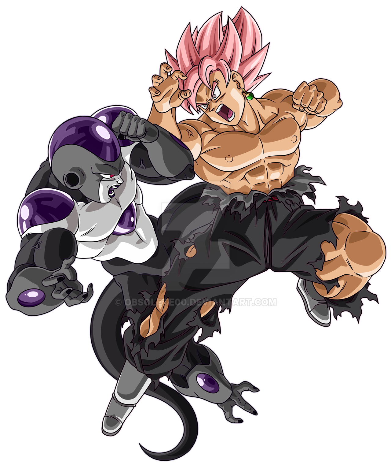 Black Frieza vs Super Saiyan Rose Goku Black by obsolete00 on DeviantArt