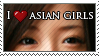 I Love Asian Girls Stamp by IceVallejo