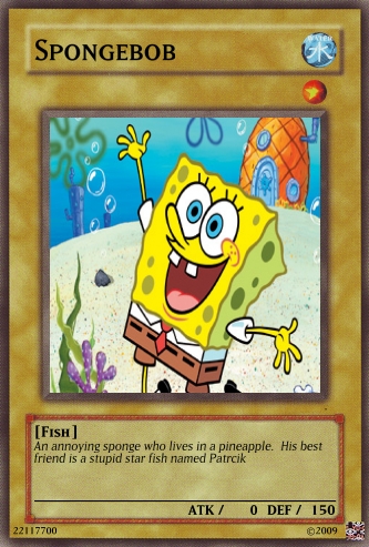 Spongebob card