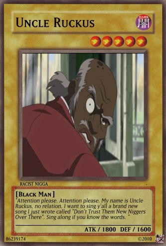 racist yugioh cards Yu-Gi-Oh! - Royal Oppression (LOD-091) - Legacy of Darkness - Unlimited Edition Uncle Ruckus card by urkel8534