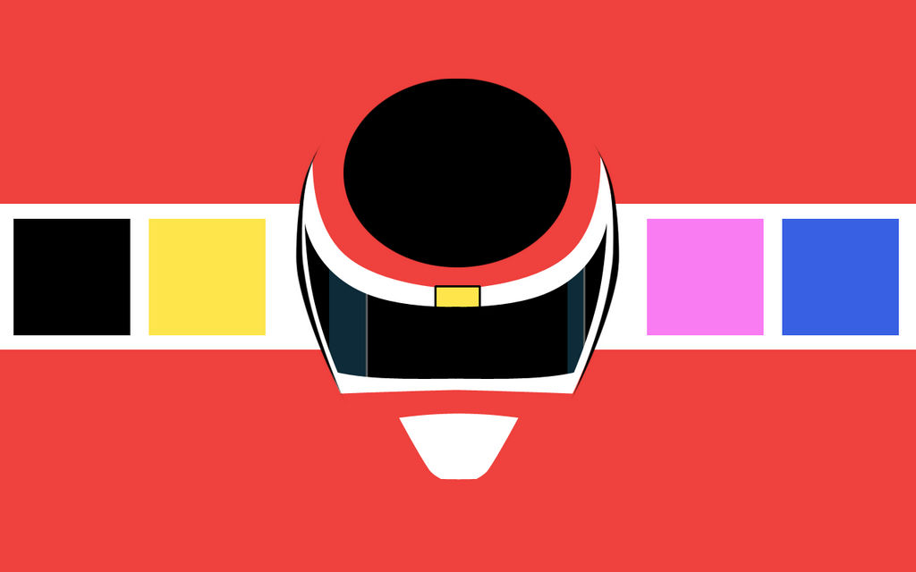 Red Ranger In Space Simplistic Wallpaper by Zorbius on DeviantArt