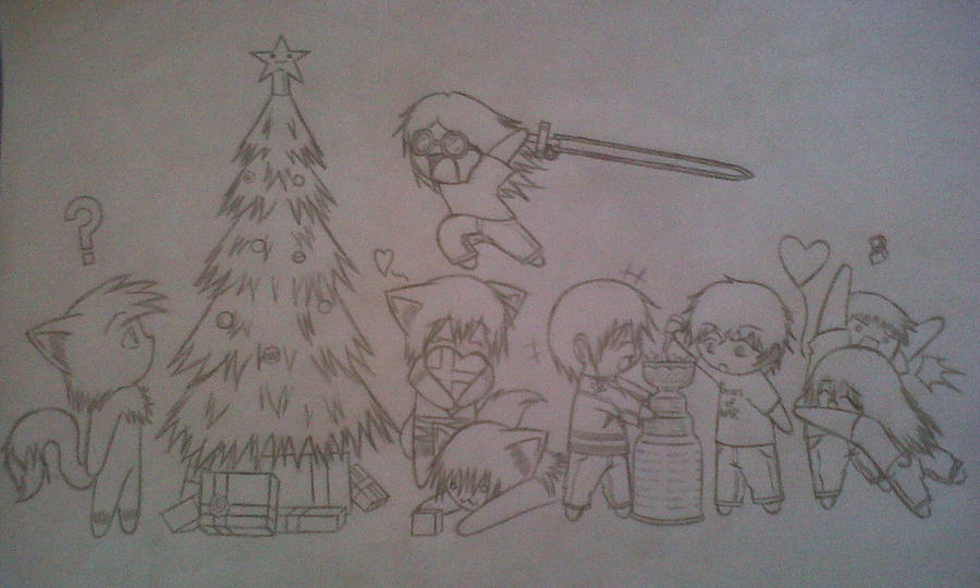 Christmas drawing of doom xD