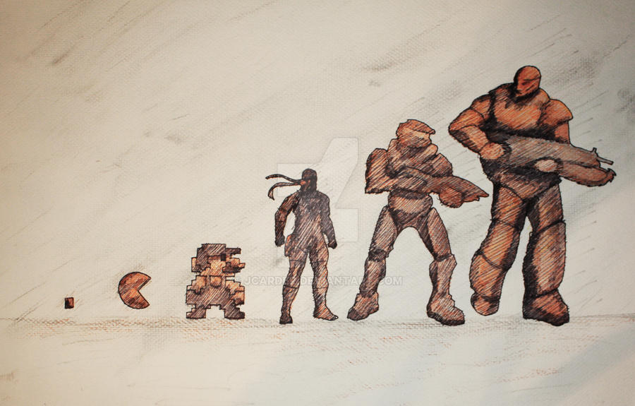 Gamer Evolution Model Evolution of Gaming by JCarder on DeviantArt