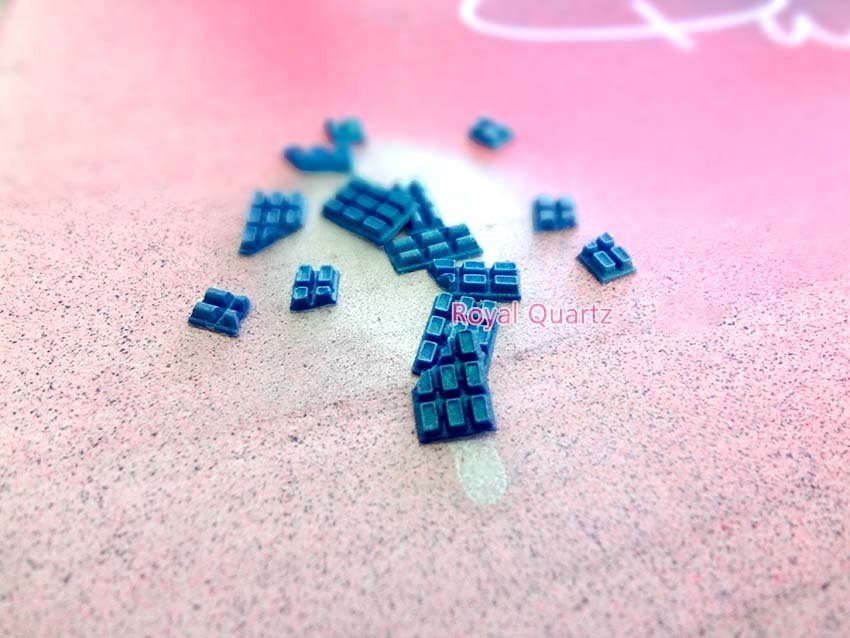 Chocolate Bars - Teal/Medium Blue by royalquartz