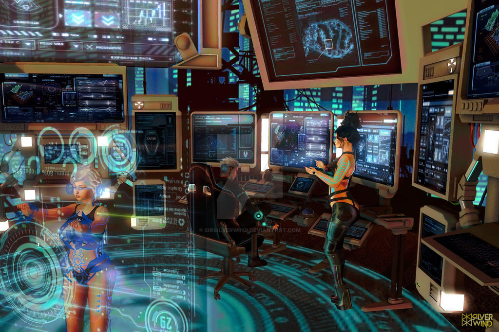 Cyberpunk Control Room B By SirSilverwind On DeviantArt cyberpunk-control-room-b-by-sirsilverwind-on-deviantart