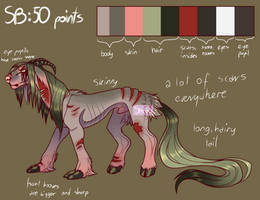 Weird goat creature Auction CLOSED