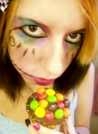 Skittle Cupcake