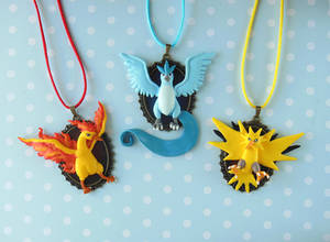 Pokemon Legendary Birds Necklaces