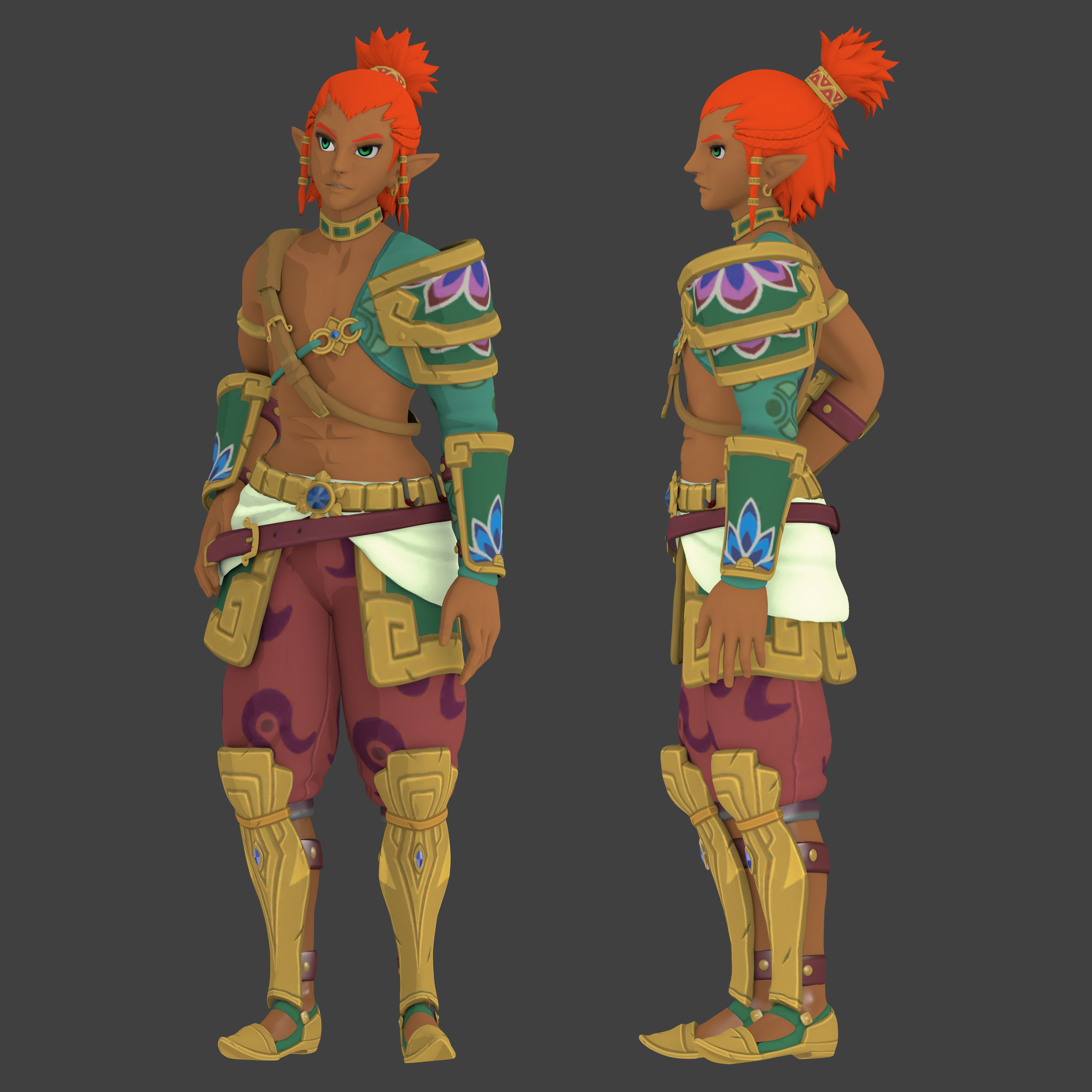 Gerudo Link By Cyan Th On Deviantart