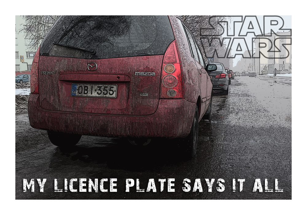 Licence Plate Series: STAR WARS