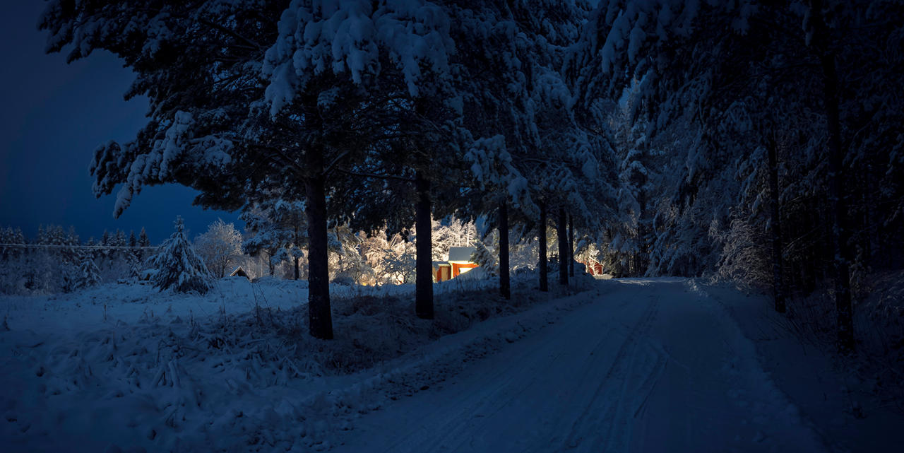 December night in Finland