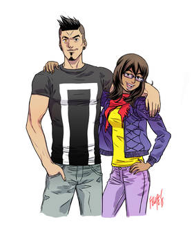 Teen Heroes: Kamala Khan and Robbie Reyes