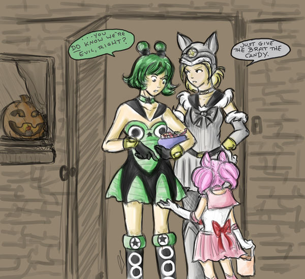 Halloween with the Animates by shirochan