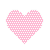 Polka Dot Heart Icon