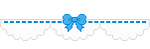 Commission: Bow and Ruffles Banner (Blue) by socksyy
