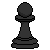 Chess Pawn - Black