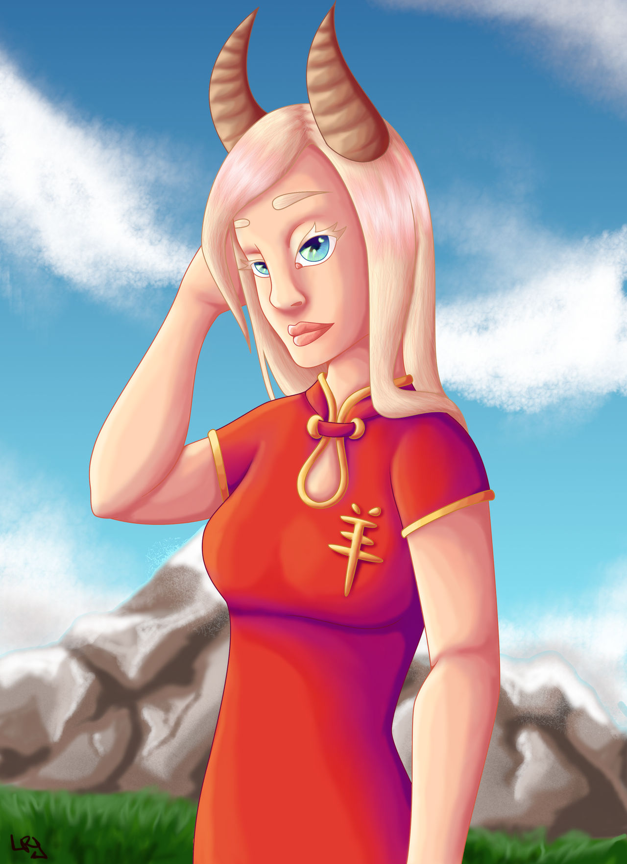 Chinese astro sign Goat by lurula on DeviantArt