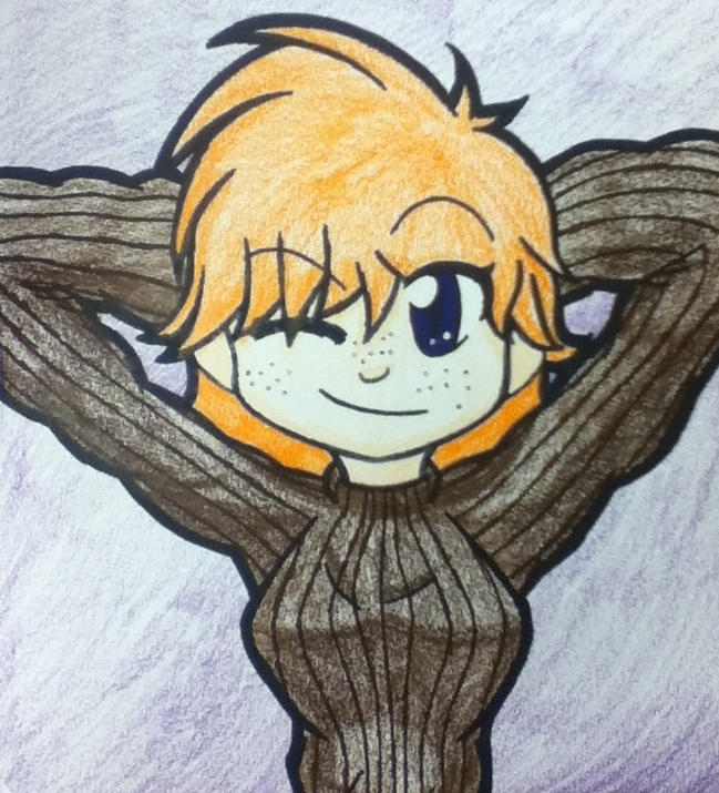 Penny Triplett Hands Behind Head Anime Thing by DuffieShirayuki on