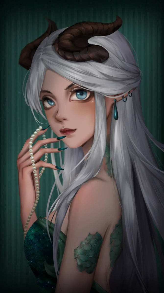 Fish Demon Character Demon fish girl by frostcaster144 on DeviantArt