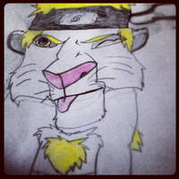 Naruto as a lion XD