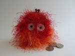 Howl's Moving Castle, Crochet Calcifer Coin Purse by akane0